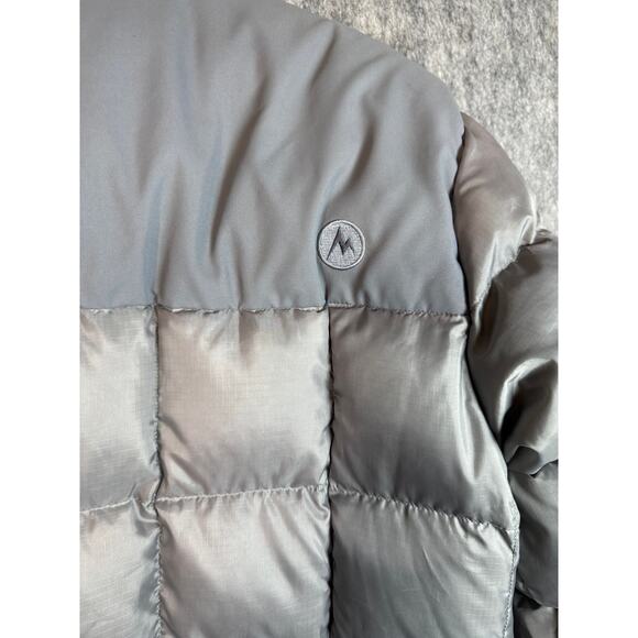 Marmot Mens G73550 600 Fill Down Gray Puffer Jacket - Size Medium - Picture 4 of 10